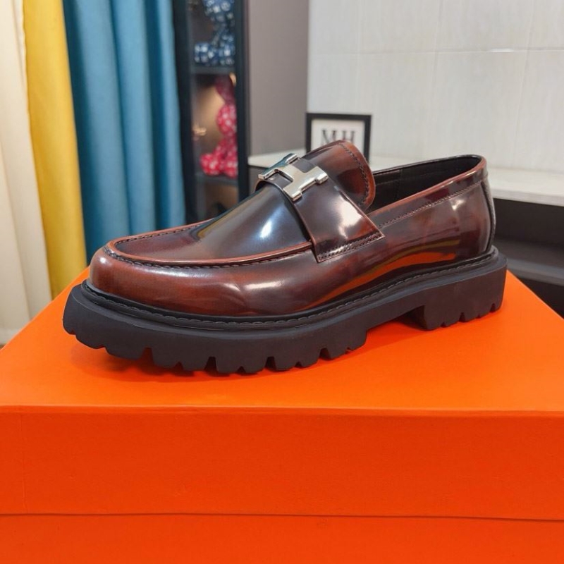 H**mes leather shoes